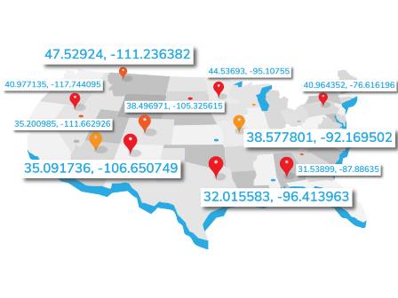 Batch Geocodes Displayed