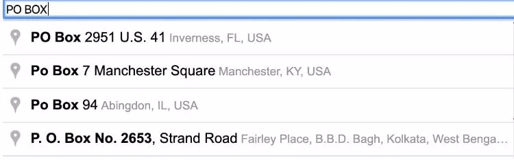 Google address autocomplete location demo
