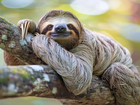 Sloth waiting around