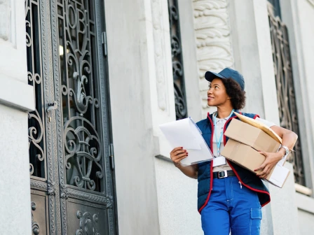 Proud men and women of the USPS in uniform