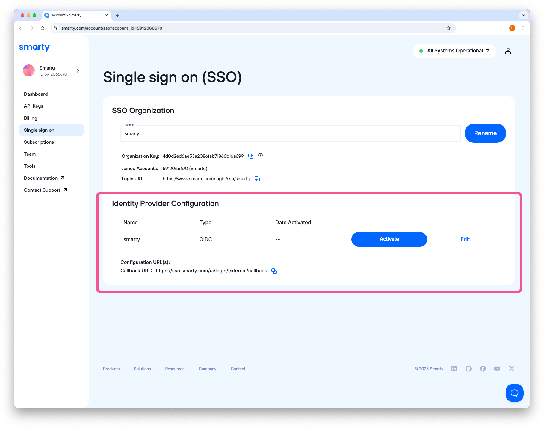 edit or delete your OIDC configuration