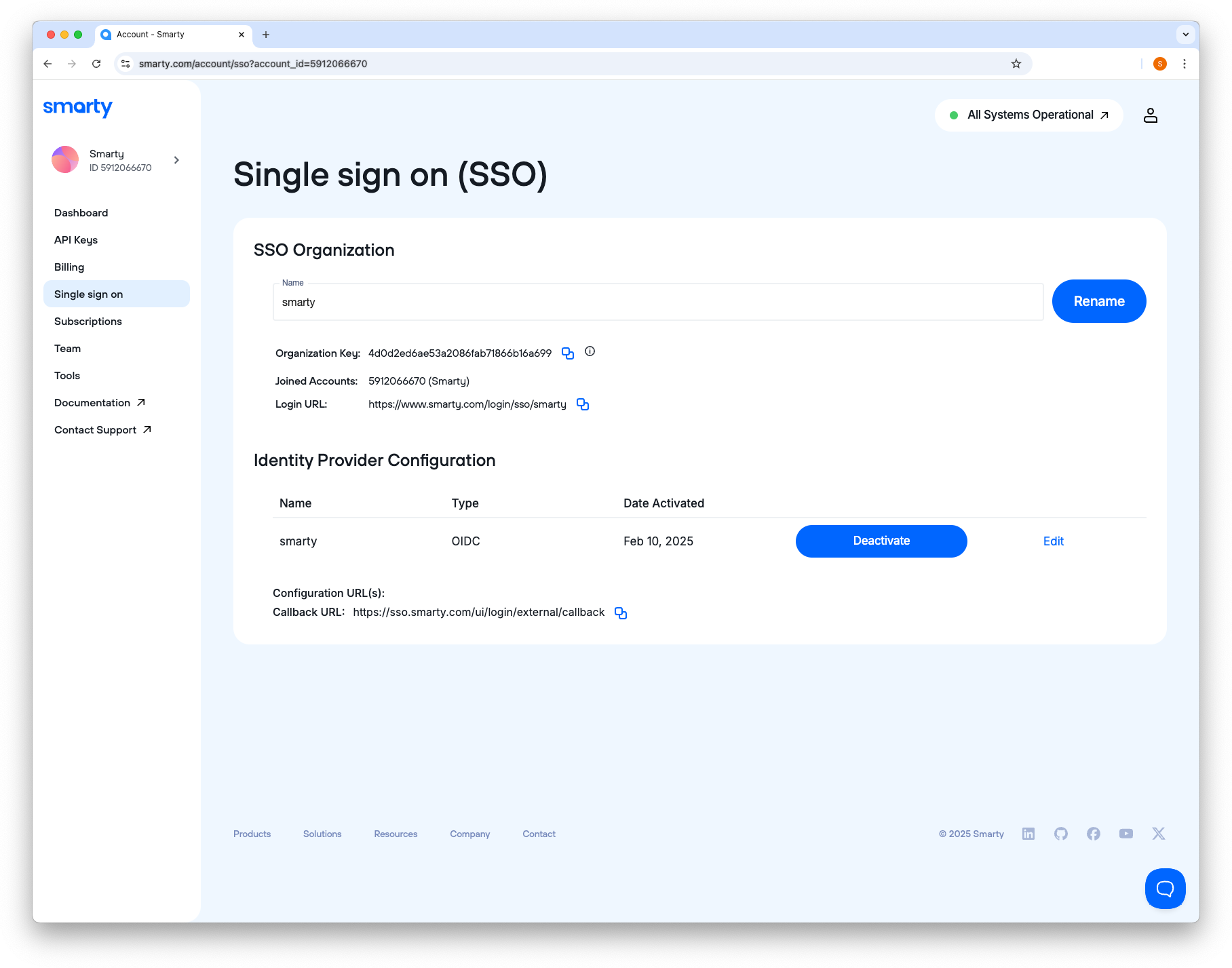 Deactivate your OIDC configuration