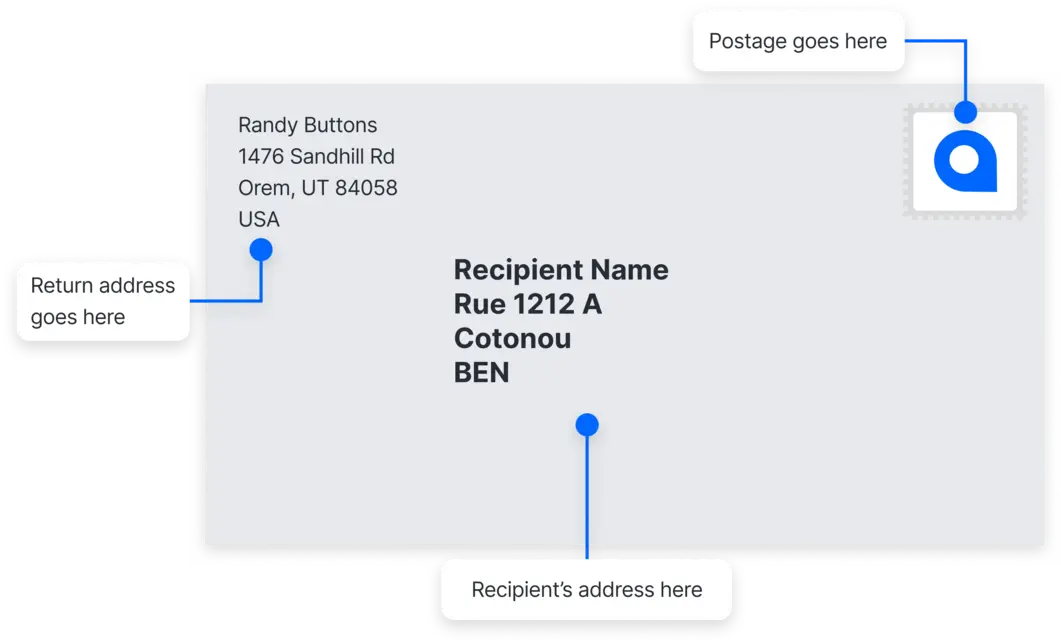 Benin address example