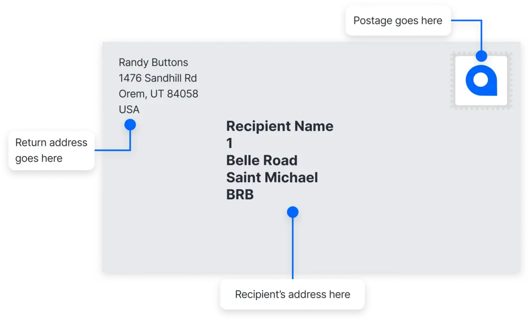 Barbados address example